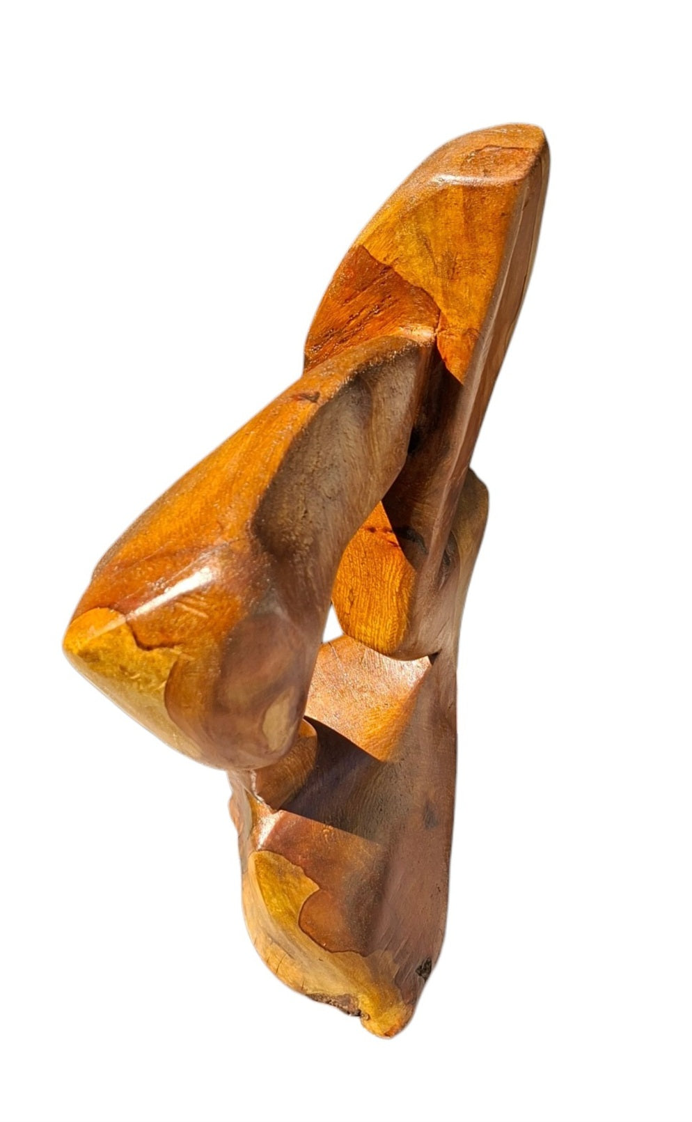 Sculpture contemporaine en pommier – H64cm