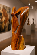 Sculpture contemporaine en pommier – H64cm
