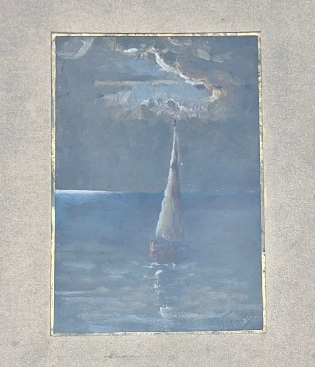 Tableaux miniatures du 19ème siècle – Gouache (paire)