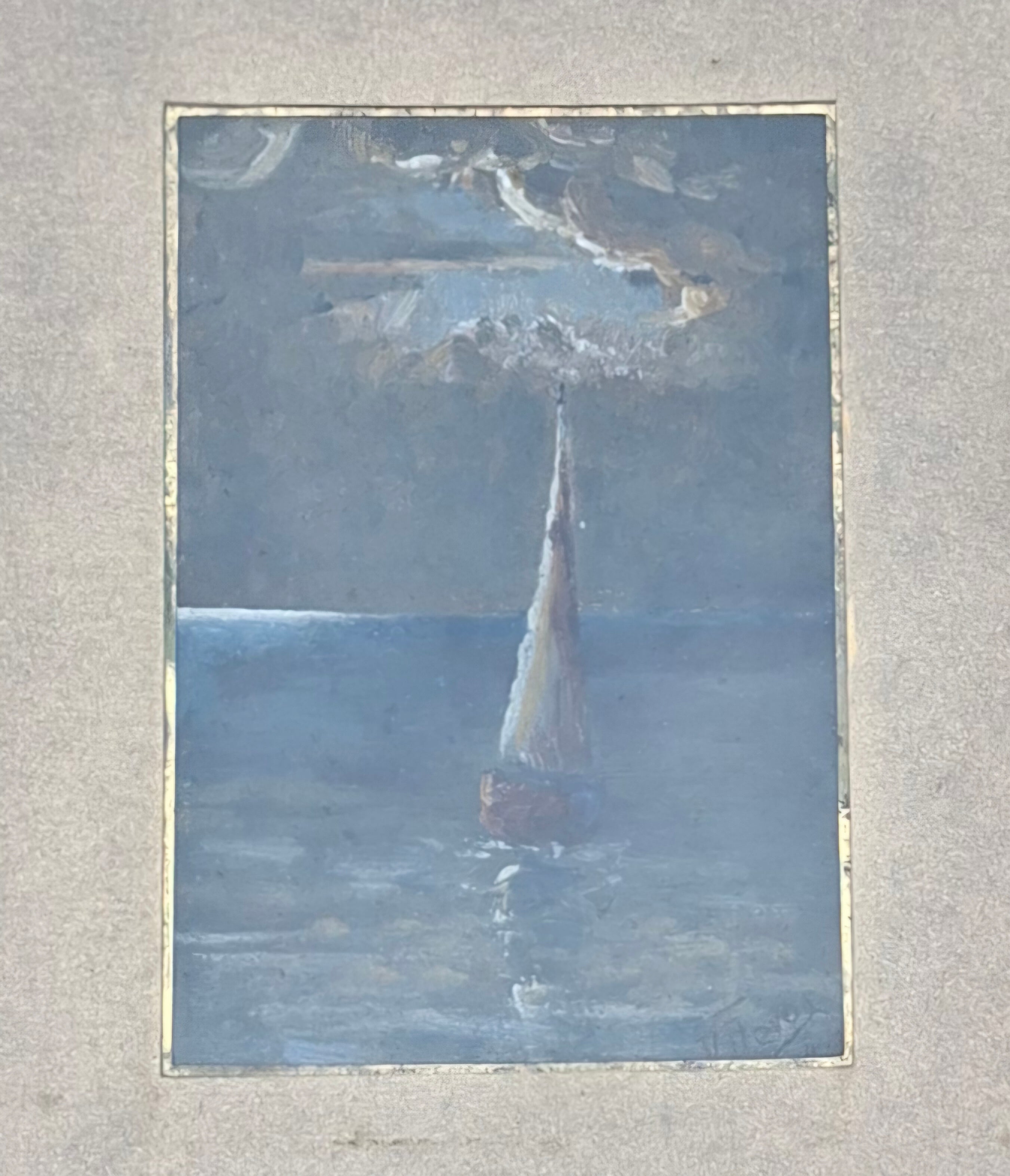 Tableaux miniatures du 19ème siècle – Gouache (paire)