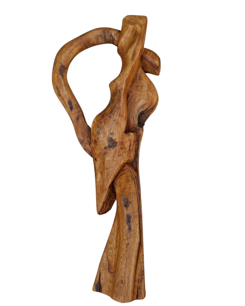 Sculpture en châtaigner – H 53 x 25 cm