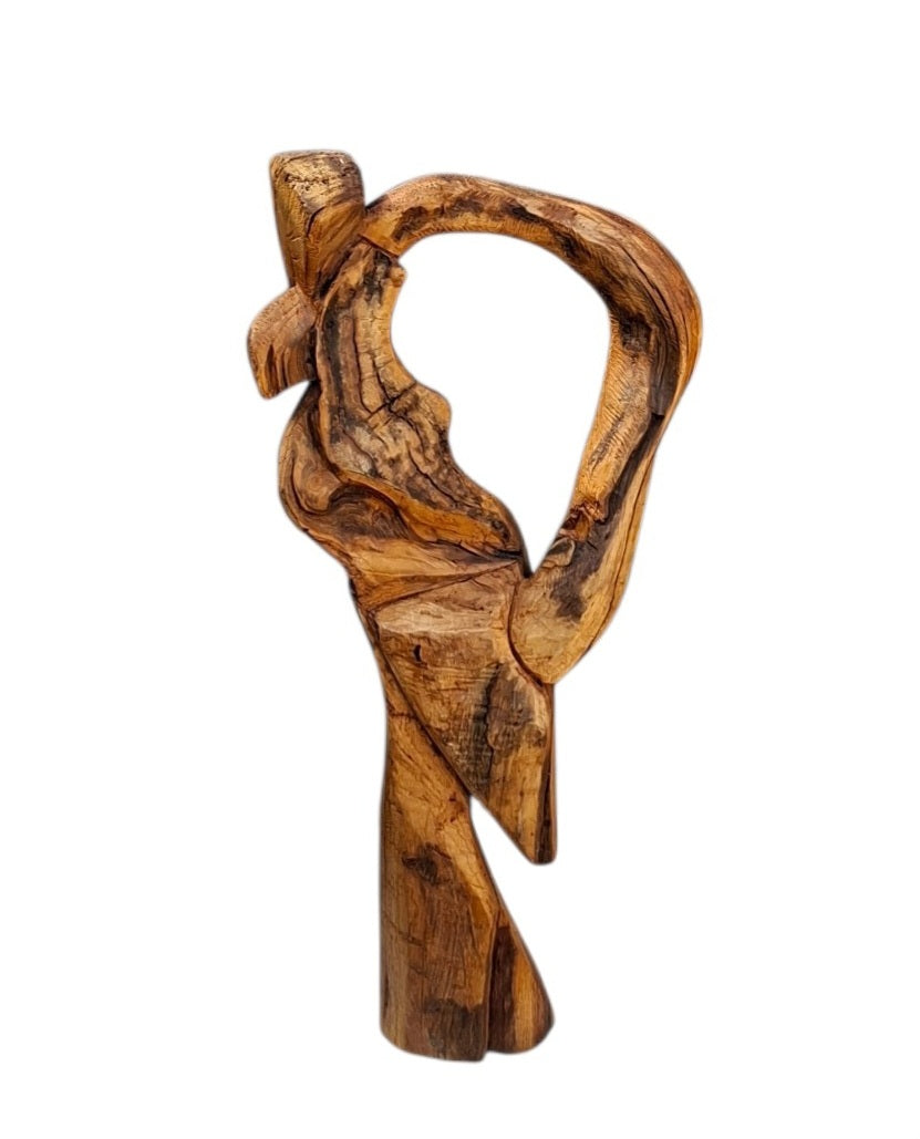 Sculpture en châtaigner – H 53 x 25 cm