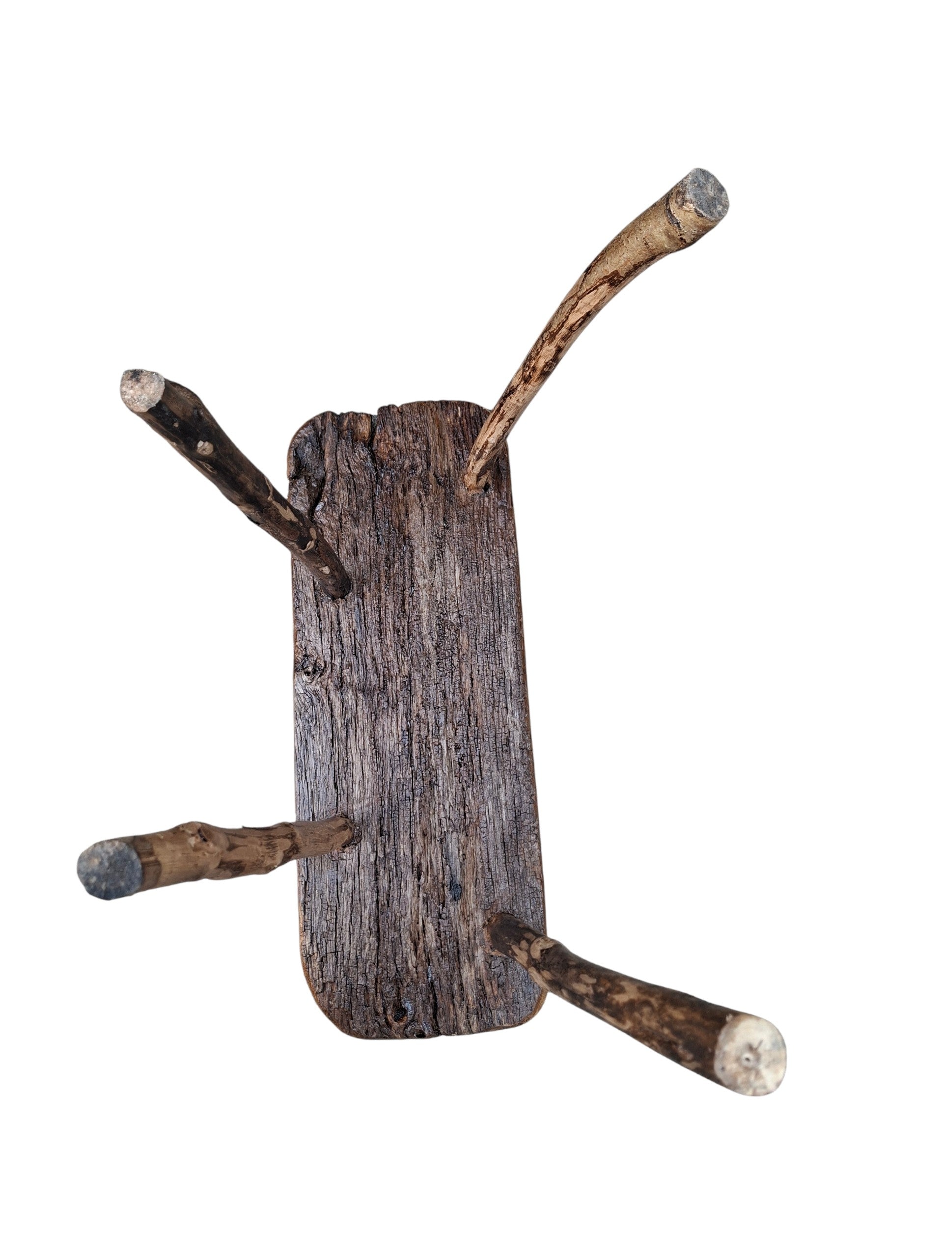 Petit banc wabi-sabi en chêne