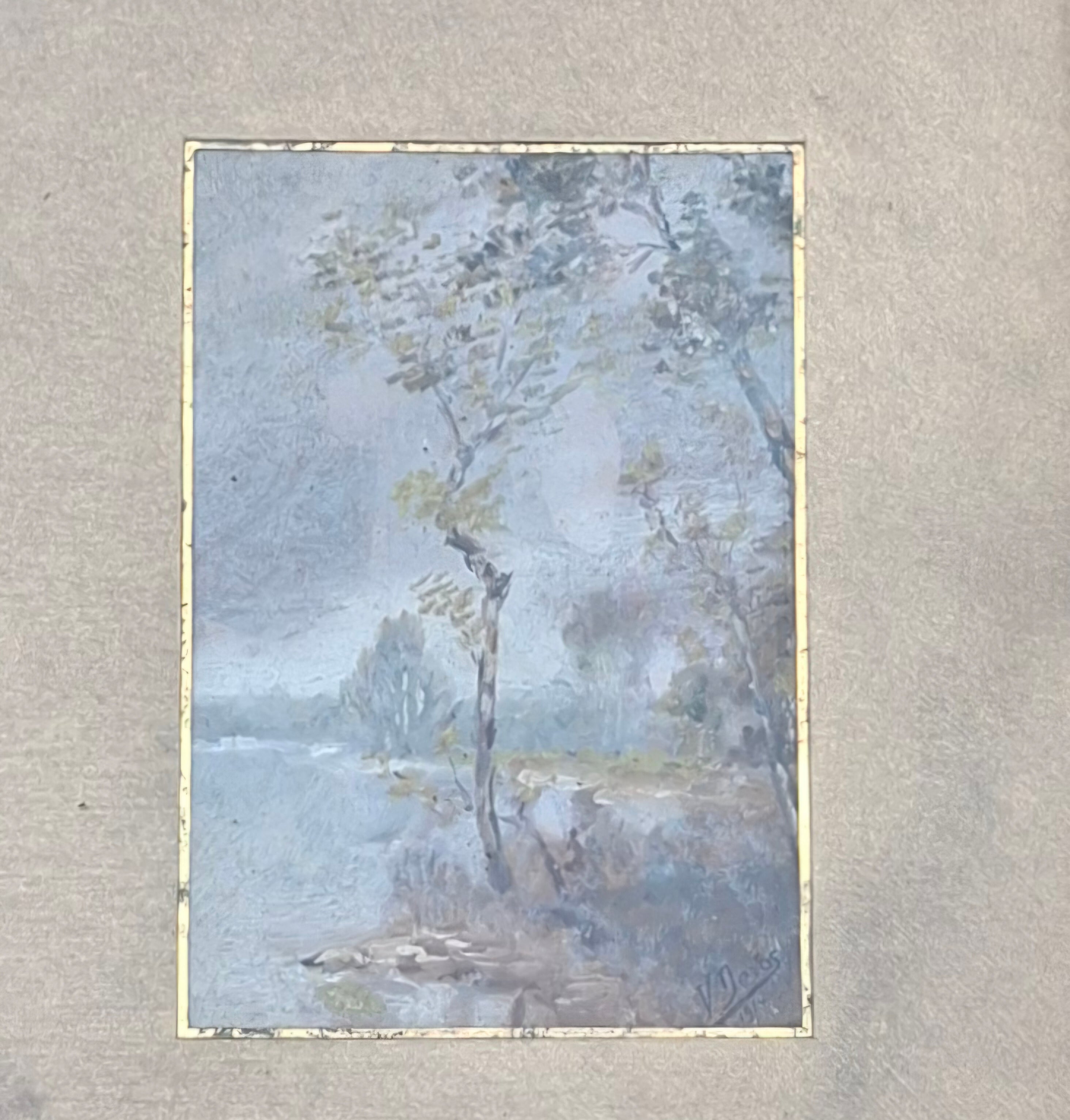 Tableaux miniatures du 19ème siècle – Gouache (paire)