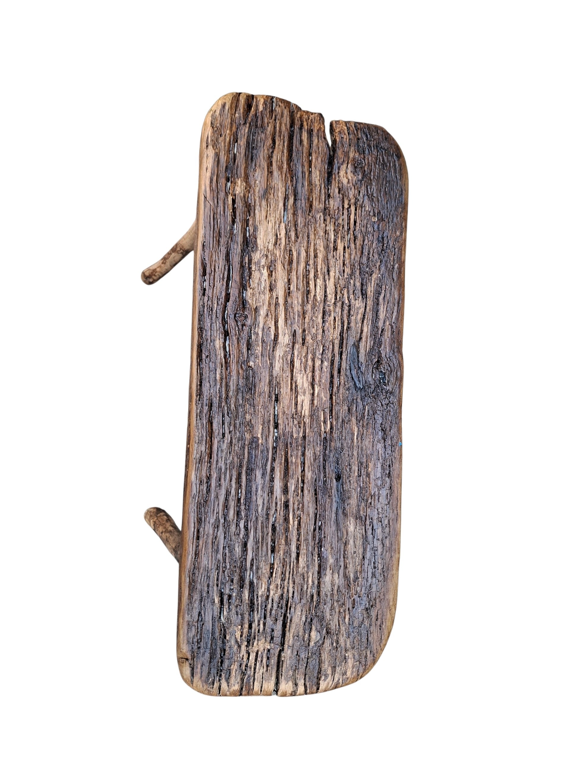 Petit banc wabi-sabi en chêne