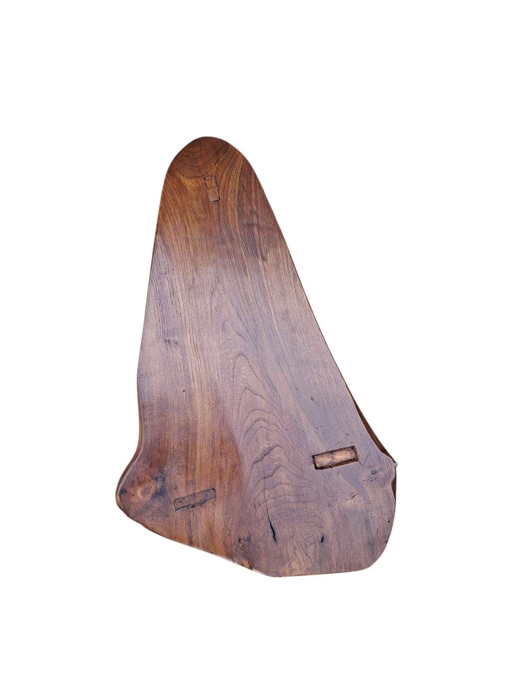 Petite table en orme pieds en frêne,bois massif,pièce unique et décorative.