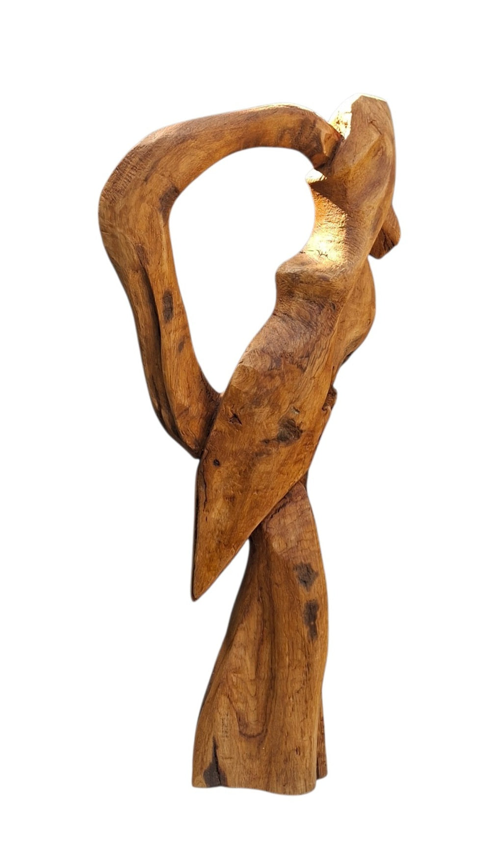 Sculpture en châtaigner – H 53 x 25 cm