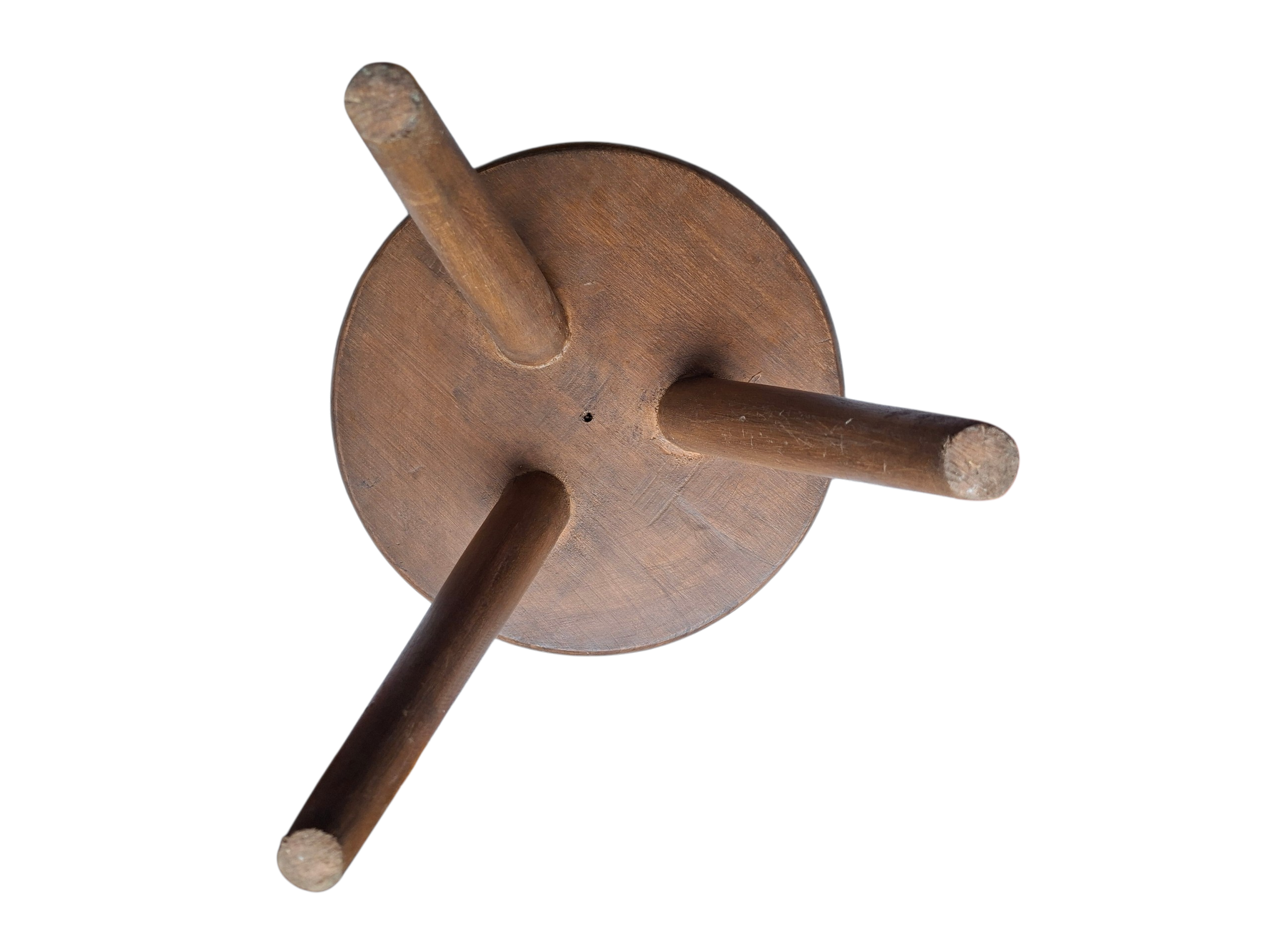 Tabouret style Charlotte Perriand en merisier